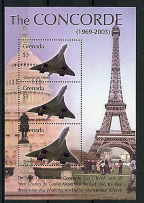 GRENADA 2003 AVIATIE AVIOANE CONCORDE