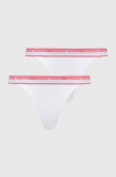 Emporio Armani Underwear tanga 2-pack culoarea alb