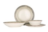 By Bone Set de vesela (Large) - Spazio - 24 bucăți - 6 persoane - Porţelan