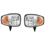 Set lampi tip far cu semnalizare dreapta si stanga 12V HR-A-015 Breckner Germany, 227x213x104 mm, plastic, prindere M12, compatibil Volvo