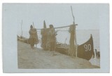 4424 - CONSTANTA, Fishermen, Romania - old postcard, real Photo - used - 1918, Circulata, Fotografie