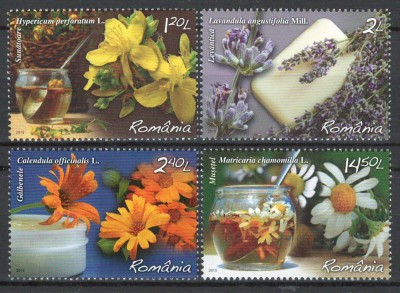 Romania 2015 - LP 2074 - Traieste sanatos - plante medicinale - serie foto