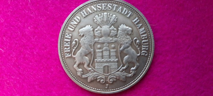 GERMANIA 5 MARK 1896 , REPLICA