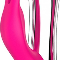 Vibrator Light-Up Vibe Naghi No. 26, 10 Moduri Vibratii, Silicon, USB, Roz, 20 cm