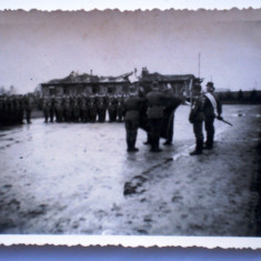 P.043 FOTOGRAFIE RAZBOI WWII MILITARI TRUPE RAD REICHSARBEITSDIENST 9/6cm