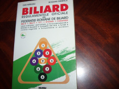 BILIARD. REGULAMENTELE OFICIALE ALE FEDERATIEI ROMANE DE BILIARD * foto
