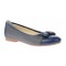 Balerini dama casual din piele naturala Gri, Bleumarin - Model Eveline