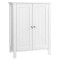 VASAGLE Dulap de depozitare de podea pentru baie, cu 2 rafturi reglabile, 30x60x80cm, alb Household NewTrend