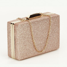 Geanta clutch champagne Eliza foto