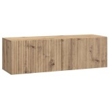 vidaXL Oglindă TV montată pe perete Stejar Artizanal 98 x 31 x 30 cm 898564