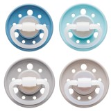 Set 2 Suzete NIP Cherry Latex, 0-6 luni, Forma Rotunda, Anticolici, Fete/Baieti