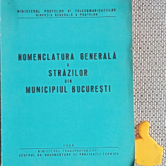 Nomenclatura generala a strazilor din Municipiul Bucuresti 1969