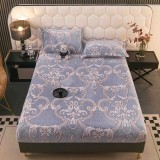 Cumpara ieftin Husa de pat cocolino cu elastic + 2 fete de perne pentru pat dublu -JO934