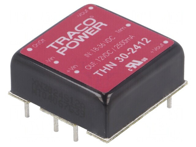 Convertor DC/DC 30W 18-36V la 12V 2500mA