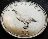 Moneda exotica 10 PENCE - GIBRALTAR, anul 2016 * cod 3153