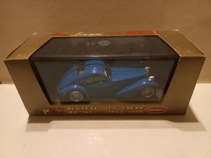 Macheta Bugatti 57S coupe 1934-1936 blue scara 1:43 BRUMM