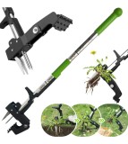 Extractor telescopic de radacina pentru buruieni