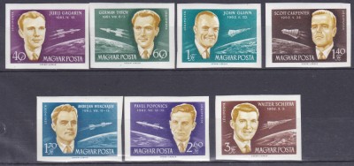 DB1 Cosmos Cosmonauti Gagarin 1962 Ungaria 7 v. MNH NDT foto