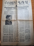 Ziarul curierul muzical iunie 1933-omagiu lui george enescu,art george enescu