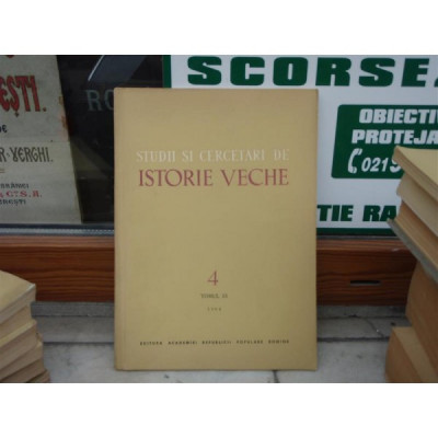 Studii si cercetari de istorie veche vol.4 tomul 15 1964 , Em. Condurachi foto