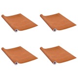 Cumpara ieftin Folii de usa autoadezive, 4 buc. stejar deschis, 210x90 cm, PVC