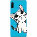 Husa silicon pentru Huawei P30 Lite, Cat Lovely Cartoon