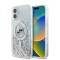 Husa pentru iPhone 16 Plus - Karl Lagerfeld Liquid Glitter MagSafe (KLHMP16MLGKCSGH) - Transparent Karl&amp;Choupette Head