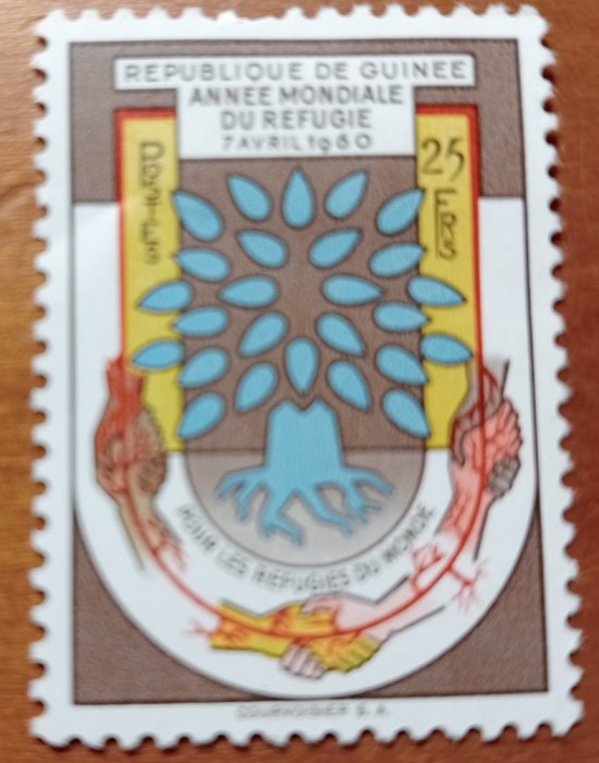 GUINEA-1960-&#039;&#039;ANUL REFUGIATILOR&#039;&#039;-1Val.-NESTAMPIL.-VEZI SCAN