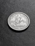 B 11-9 Moneda 10 Centi 1965 Statele Est-Caraibiene - Regina Elizabeth II