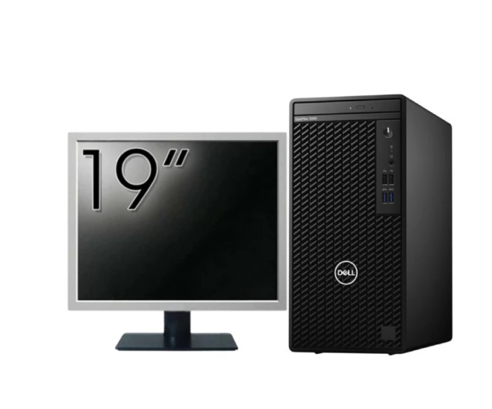 Pachet Calculator Second Hand DELL OptiPlex 3080 Tower, Intel Core i5-10500 3.10 - 4.50GHz, 8GB DDR4, 256GB SSD + Monitor 19 Inch NewTechnology Media