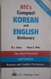 NTC&#039;s Compact Korean English Dictionary - B.J. Jones, Gene S. Rhie - Carte Bilingva Coreeana Engleza