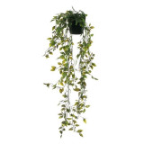 Ghiveci decorativ cu planta atarnatoare,verde,plastic,65 cm, Oem