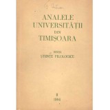 Colectiv - Analele universitatii din Timisoara II - 1964. Seria stiinte filologice - 136611