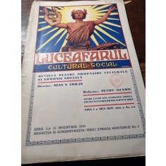 Revista Luceafarul Cultural-Social Anul I. Octombrie-Noiembrie 1934 Nr. 8-9