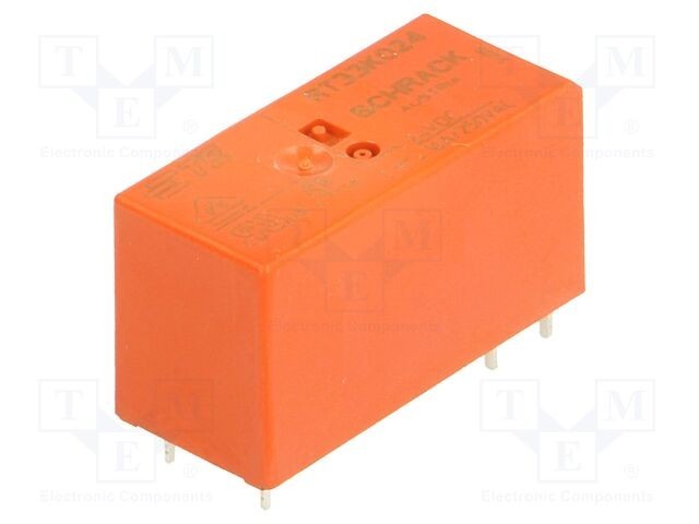 Releu electromagnetic miniatural SPST-NO 24V DC 16A TE Connectivity RT1