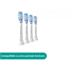 Rezerve periuta de dinti electrica Philips Sonicare G3 Premium Gum Care, 4 buc, standard, Alb