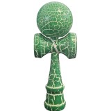 Kendama X Originala, Profesionala, Cyrax, Kendama Cracked, din Lemn, 18 cm, Verde Alb