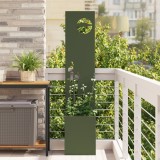 vidaXL Ghiveci de Grădină cu Panou Decorativ Olivengr&oslash;nn 32 x 140 cm