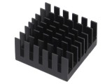 Radiator extrudat cu aripioare BGA negru 29mm
