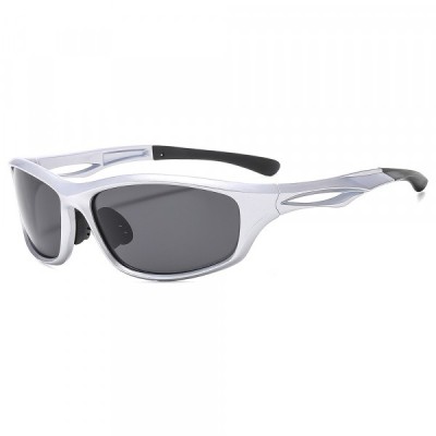 Ochelari De Ciclism Unisex Techsuit 9309, Polarizati, Argintii Gri foto