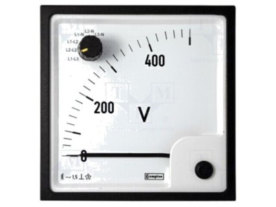 Voltmetru pe panou CROMPTON TE Connectivity 0-300V True RMS Clasa 1,5 - Cod 039-90617-0300-300V foto