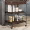 Gossi carucior de bucatarie, stejar maro 60x48x89,5 cm lemn prelucrat