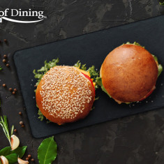 Platou pentru servire Art of Dining, 38x15 cm, ardezie, negru