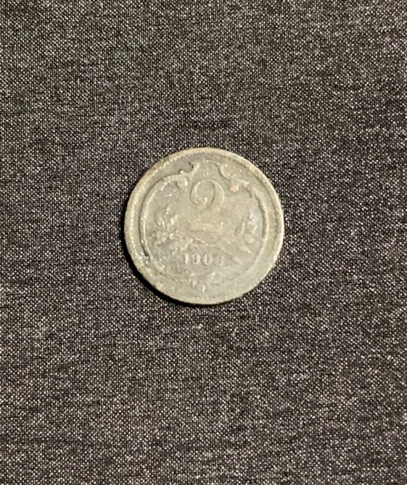 Moneda 2 heller 1903 Austria