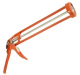 Pistol pentru silicon cu cadru metalic, portocaliu, mecanism clichet