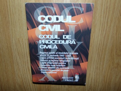 CODUL CIVIL CODUL DE MPROCEDURA CIVILA -ELENA DENISA CRISU ANUL 2002 foto