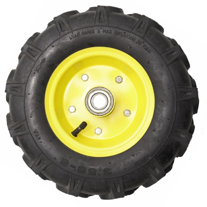 Roata roaba TT, ax 20mm, rulment, crampoane, 3.50-6 4PR, ATT-0800044