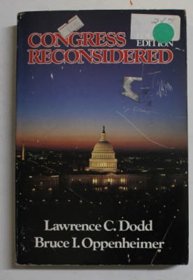 CONGRESS RECONSIDERED by LAWRENCE C. DODD and BRUCE I. OPPENHEIMER , 1989 foto