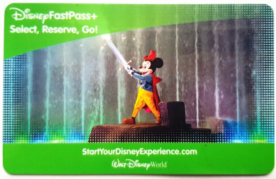 Pentru colectionari card plastic intrare Disney World Orlando Florida foto