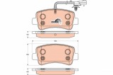TRW GDB1903 COTEC set placute frana,frana disc